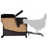 vidaXL Mangiatore a Pedale per Pollo Nero 50 x 40 x 29 cm