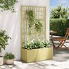 vidaXL Vaso da Giardino con Trellis Verde 80 x 36 x 140 cm PP