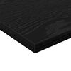 vidaXL Scaffale 4 pcs Nero 40 x 20 x 1,5 cm Legno multistrato