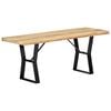 vidaXL Panca 110 cm in Legno Massello di Mango