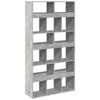 vidaXL Libreria Grigio Cemento 100x33x187,5 cm in Truciolato