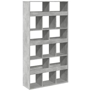 vidaXL Libreria Grigio Cemento 100x33x187,5 cm in Truciolato