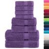 vidaXL Set ASciugamani SOLUND 8 pz Viola 600 gsm