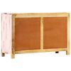 vidaXL Credenza Rosa Chiaro 110x35x70 cm in Legno Massello di Mango