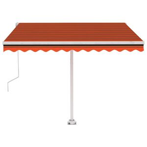 vidaXL Tenda da Sole Automatica Autoportante 300x250cm Arancio Marrone