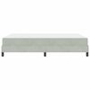 vidaXL Letto a molle con materasso Grigio chiaro 160 x 220 cm Tessuto