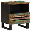 vidaXL Comodino 40x34x46 cm in Legno Massello di Recupero