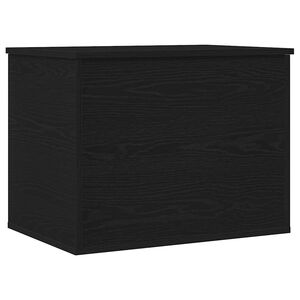 vidaXL Scatola di Stoccaggio Rovere nero 60 x 42 x 46 cm