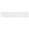 vidaXL Scaffale da parete 2 pcs Marmo Bianco 120 x 23,5 x 4 cm