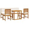vidaXL Set Bistro da Giardino 5 pcs Marrone legno massello di acacia