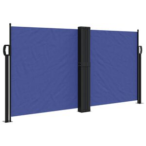 vidaXL Tenda da Sole Laterale Retrattile Blu 120x1200 cm