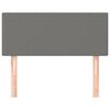 vidaXL Testiera Grigio Scuro 100x5x78/88 cm in Tessuto