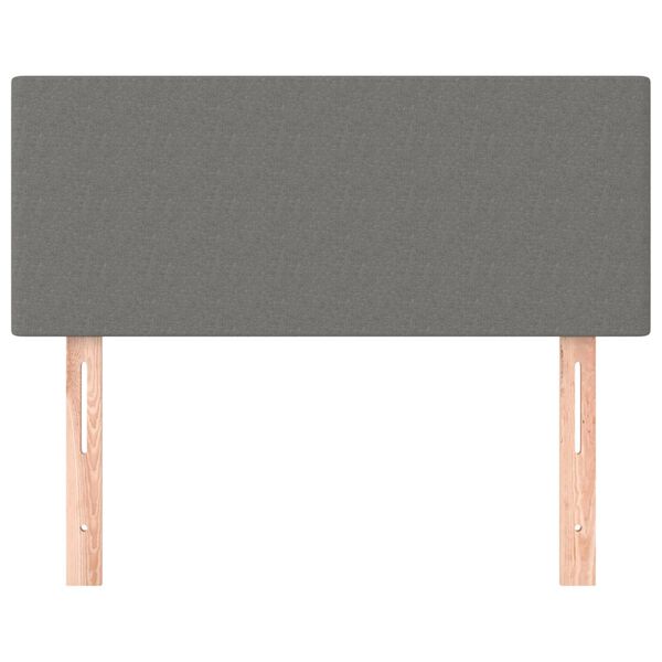 vidaXL Testiera Grigio Scuro 100x5x78/88 cm in Tessuto