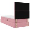 vidaXL Letto con contenitore e materasso Rosa 90 x 190 cm Velluto