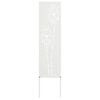 vidaXL Schermo per privacy in giardino Traforo Bianco 32 x 140 cm