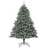 vidaXL Albero di Natale artificiale con 300 LED Verde 240 cm