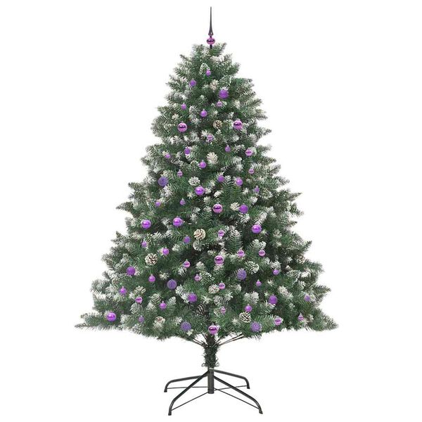 vidaXL Albero di Natale artificiale con 300 LED Verde 240 cm