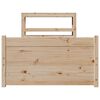 vidaXL Giroletto con Testiera 75x190 cm in Legno Massello di Pino
