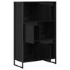 vidaXL Armadio per Libri Rovere Nero 68 x 30 x 108.5 cm