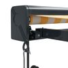 vidaXL Tenda Retrattile Gialla e Bianca 3x2,5 m in Tessuto e Alluminio