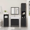 vidaXL Mobile Lavabo da Bagno Nero 65x33x60 cm in Legno Multistrato