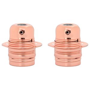 vidaXL Portalampada 2 pz Oro Rosa E27
