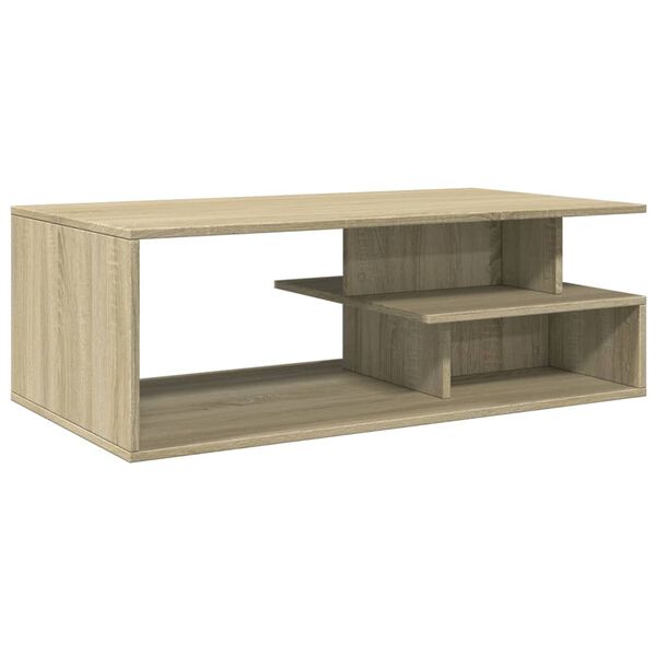 vidaXL Tavolino Salotto Rovere Sonoma 102x55x35cm in Legno Multistrato