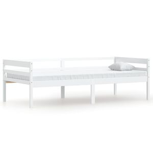 vidaXL Dormeuse Estraibile senza Materasso Bianca Legno Pino 90x200 cm