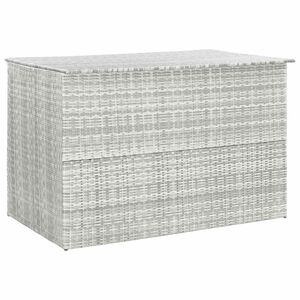 vidaXL Baule da Giardino Grigio Chiaro 150x100x100 cm in Polyrattan