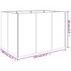 vidaXL Fioriera Rialzata da Giardino 120x80x80 cm in Acciaio Corten
