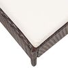 vidaXL Set Divani da Giardino 5 pz con Cuscini in Polyrattan Marrone