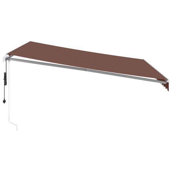 vidaXL Tenda da Sole Retrattile Automatica Marrone 400x350 cm