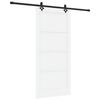 vidaXL Porta scorrevole ORKDAL Bianco 93 x 202 cm Pino massello