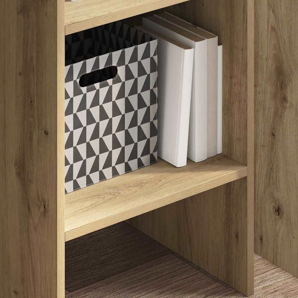 vidaXL Armadio per Libri Rovere artigianale 40 x 35 x 180 cm