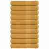 vidaXL Asciugamani FROGN 10 pz Oro 100x200 cm 360 g/m&sup2;