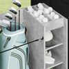 vidaXL Armadio per Golf con ruota Grigio cemento 90 x 45 x 98 cm