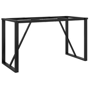 vidaXL Telaio Gambe a O per Tavolo da Pranzo 120x60x73 cm in Acciaio