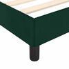 vidaXL Giroletto senza Materasso Verde Scuro 100x200 cm in Velluto