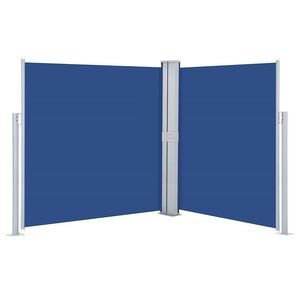 vidaXL Tenda da Sole Laterale Retrattile Blu 160x600 cm