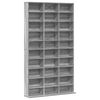 vidaXL Mobile Porta CD Grigio Sonoma 102x23x177,5 cm Legno Multistrato
