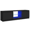 vidaXL Mobile Porta TV con Luci LED Nero 120x30x36 cm