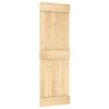 vidaXL Porta Scorrevole con Set Hardware 70x210 cm Legno Massello Pino