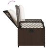 vidaXL Sedie da Giardino Reclinabili 2 pz Marrone in Polyrattan