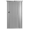 vidaXL Capanno da Giardino Grigio 118,5x97x209,5 cm in Acciaio Zincato