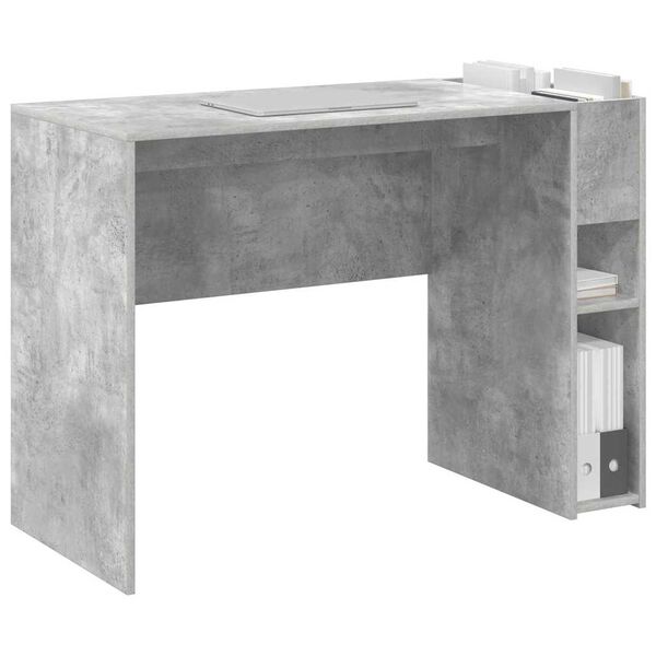 vidaXL Scrivania Grigio cemento 109 x 50 x 78 cm Legno multistrato