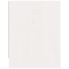 vidaXL Comodino Bianco 40x30,5x40 cm in Legno Massello di Pino