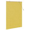vidaXL Tenda a rullo con tende Giallo 110 x 160 cm Bamb&ugrave;