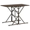 vidaXL Set da Pranzo da Giardino 7pz con Cuscini in Polyrattan Marrone