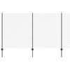 vidaXL Recinzione a maglie con palo 10 x 1,4 m Grigio Rete