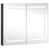 vidaXL Armadietto Bagno con Specchio e LED 80x12,2x68 cm